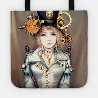 Steampunk Anime Girl Tote