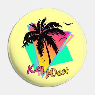 Key West Cool 80s Sunset Pin