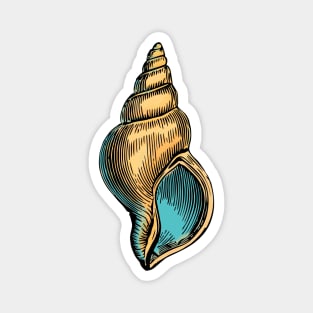 Golden Seashell Magnet