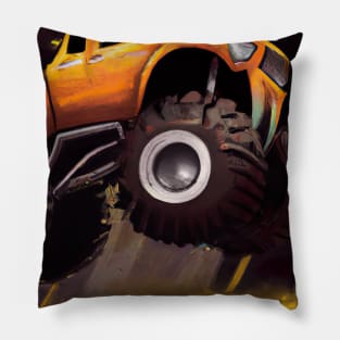 Monster Truck in Arena Pillow