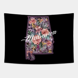 Alabama Floral State Tapestry