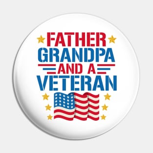 Father, Grandpa, and a Veteran Pin