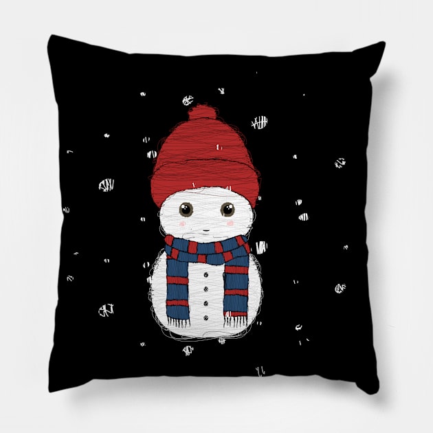 Snowman Pillow by TheBanannaTheory