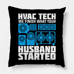 Funny HVAC Tech Instructor Technician Gift Pillow