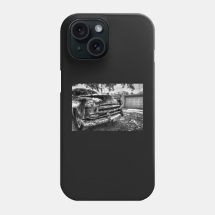 Old Cuban Car, Black And White Phone Case