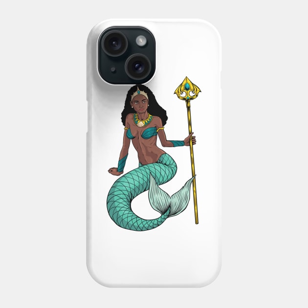 Goddess of the Yoruba religion - Olokun Phone Case by Modern Medieval Design