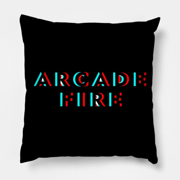 Arcade Fire - Horizon Glitch Pillow by BELLASOUND