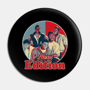 New Edition Retro Hope Style Circle Pin