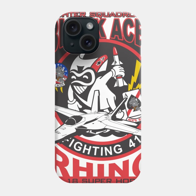 VFA-41 Black Aces - Super Hornet Phone Case by MBK