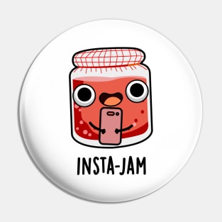 Insta-jam Cute Social Media Jam Pun Pin