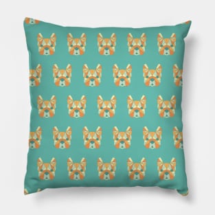 Geo Frenchie Pattern Pillow