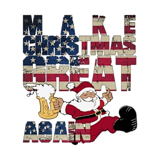 Make Christmas Great Again American Flag T-Shirt