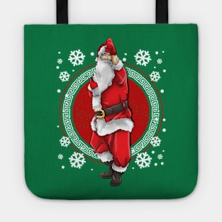 Karate Martial Arts Santa Claus Merry Christmas Tote