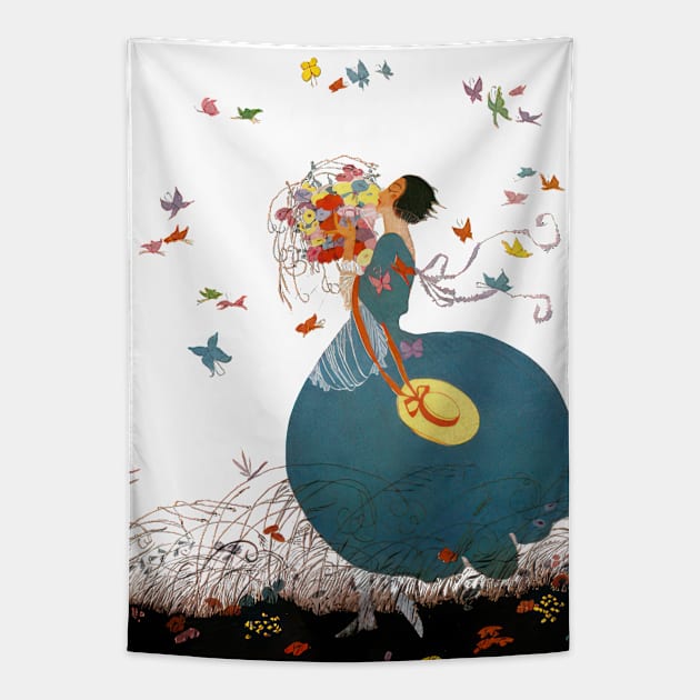 Butterfly Serenade Tapestry by TooplesArt