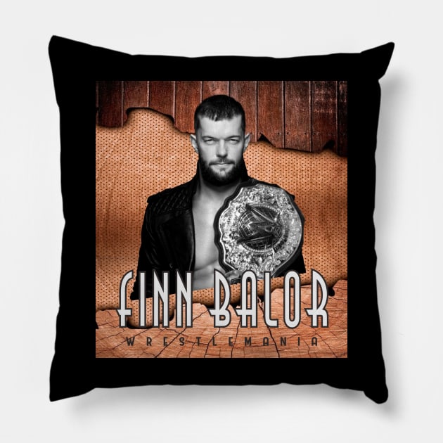 WRESTLEMANIA BALOR Pillow by adunntoval