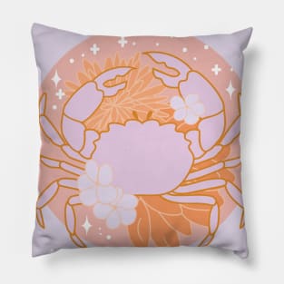 Cancer Crab (Pink) Pillow