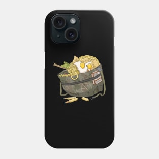 vietnam war helmet with food. Phone Case