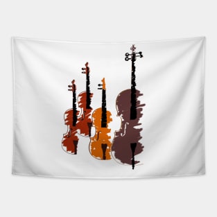 violins illustration Tapestry