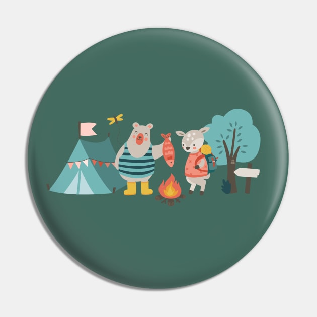 Camping animals Pin by melomania