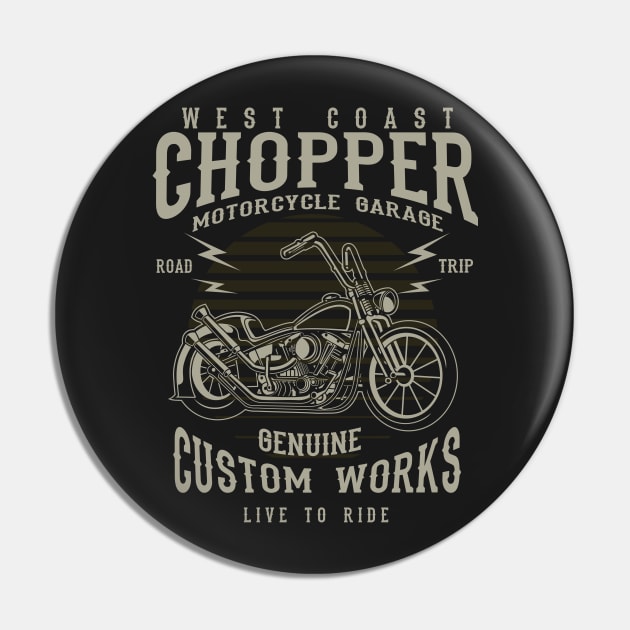 West coast chopper Pin by royaltee