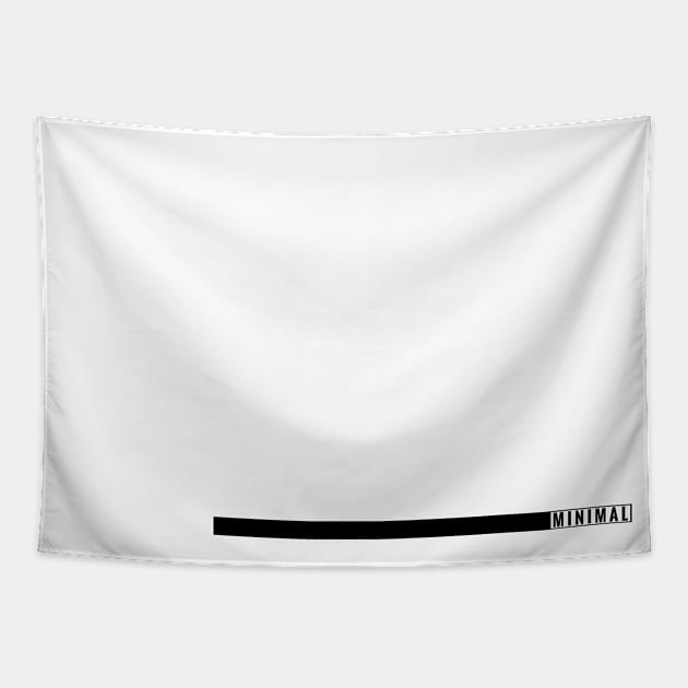 Black Minimal Bar by Minimal DM(version 1) Tapestry by Minimal DM