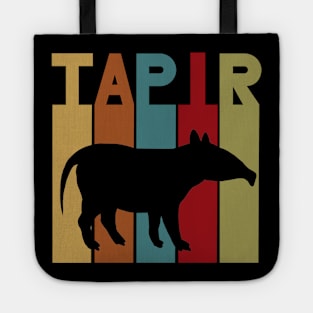 Vintage astonished tapir motif Retro Jungle Tote