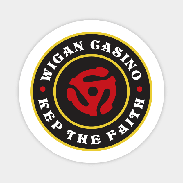 Wigan Casino Keep the faith Magnet by RussellTateDotCom