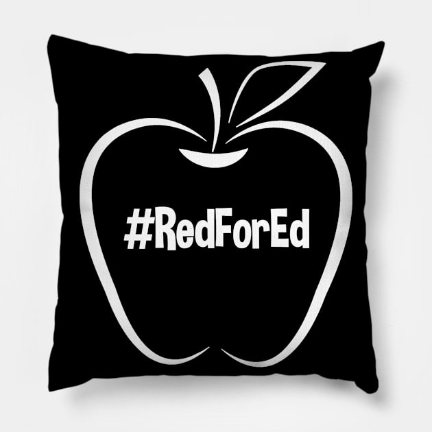 Oakland School Strike Shirt Teacher Rally Tee Pillow by Alita Dehan