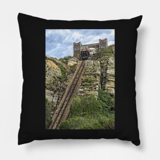 Hastings East Cliff Railway Pillow