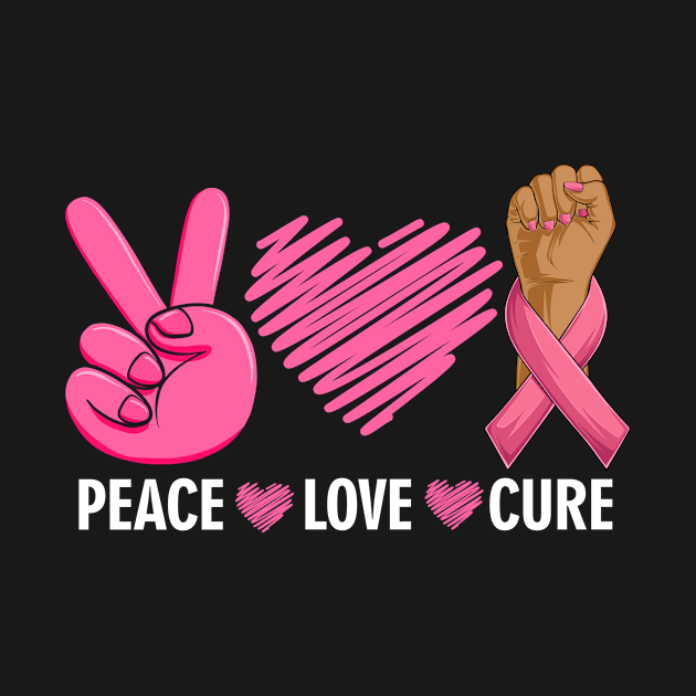 Breast Cancer Awareness Costume Pink Peace Love Cure Faith by folidelarts