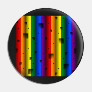 LGBTI flag colors seamless pattern (bars and squares) Pin