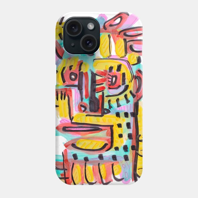 face Phone Case by Angel Rivas