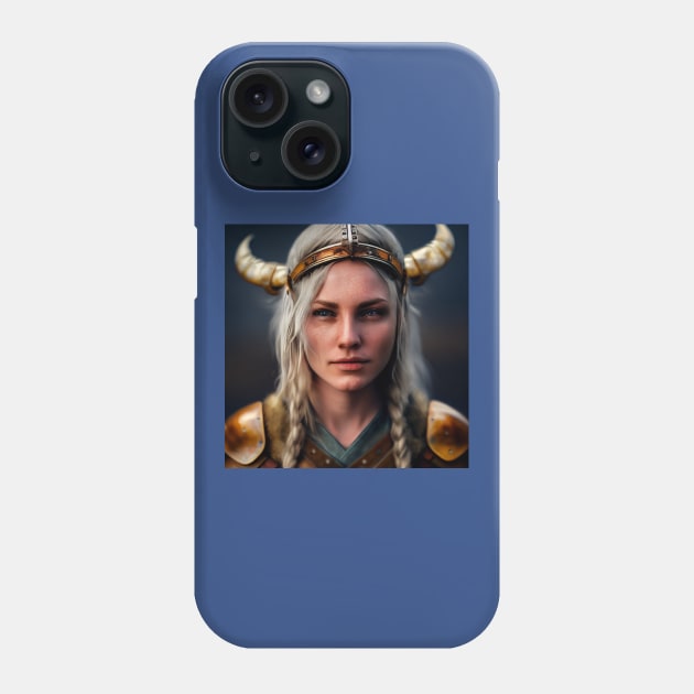 Viking Shield Maiden Phone Case by Grassroots Green