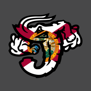 Jacksonville Jumbo Shrimp Florida Flag T-Shirt