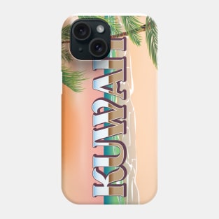 Kuwait Beach travel poster Phone Case