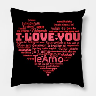 Universal Love - Say I Love You in more than 50 Languages Pillow