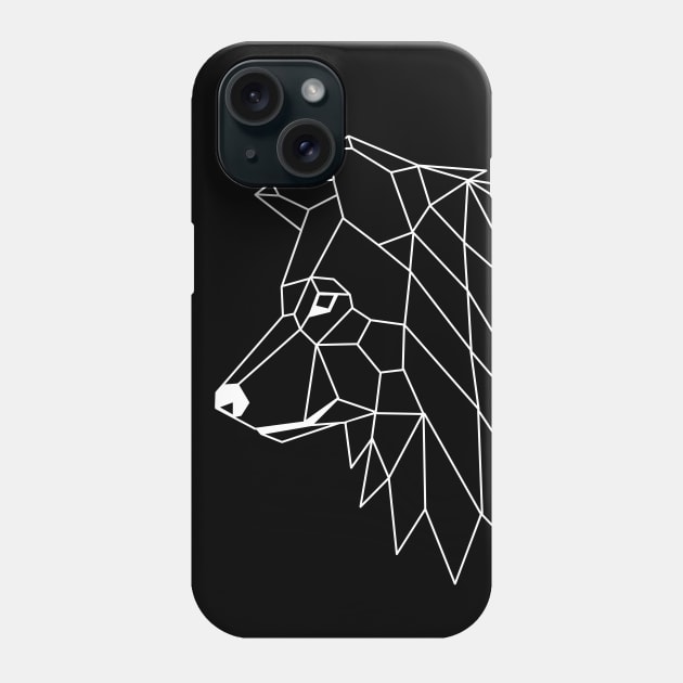 Wolf polygons Phone Case by albertocubatas