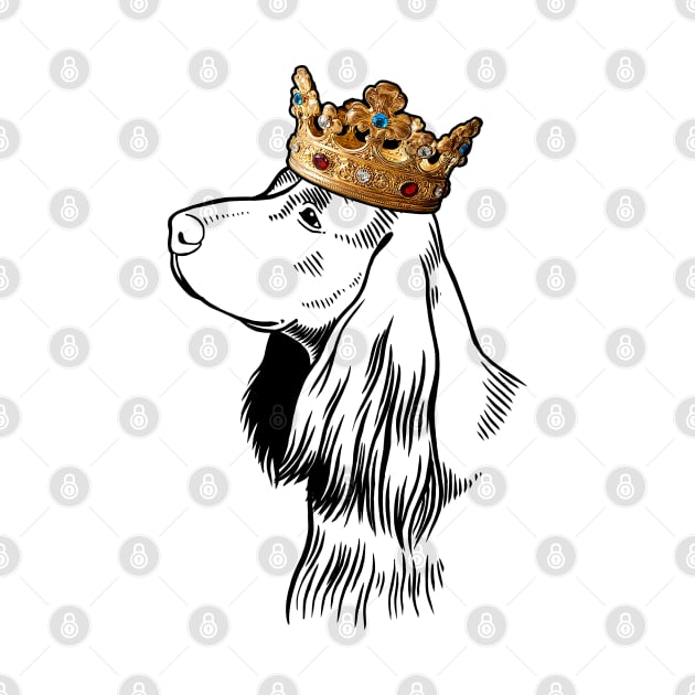 English Cocker Spaniel Dog King Queen Wearing Crown by millersye