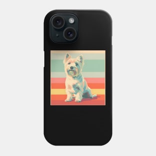 West Highland White Terrier in 80's Phone Case