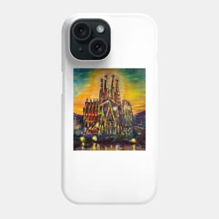 Barcelona. Sagrada Familia. Sunrise Phone Case