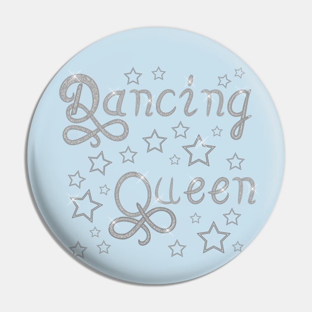 Dancing queen-Silver Pin by ElleNico Art & Design
