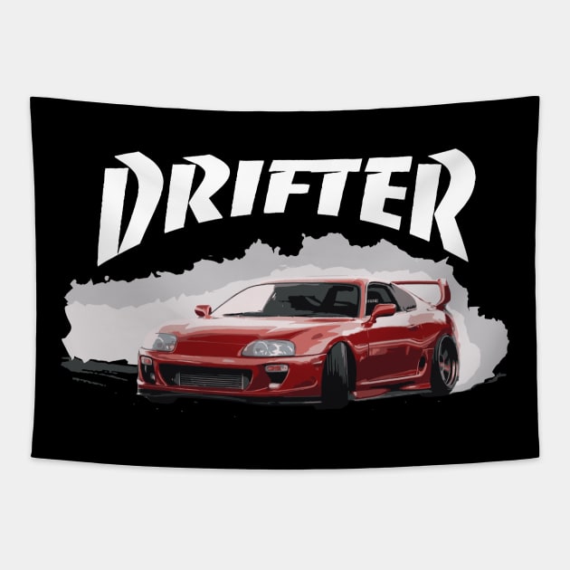 A80 toyota supra 2jz drifter Tapestry by cowtown_cowboy