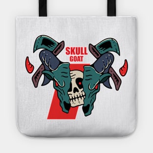 Skull goat Tote