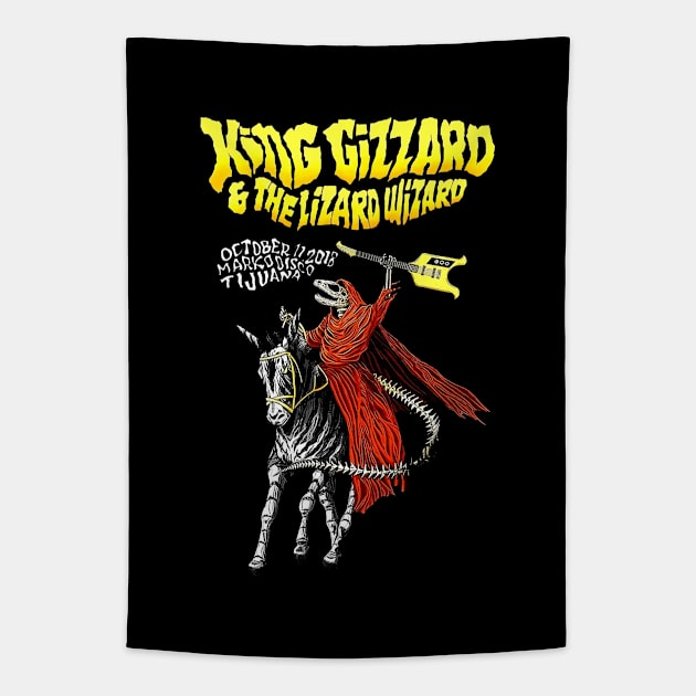 the king gizzard and the lizard wizard Band Tapestry by Shintabudi