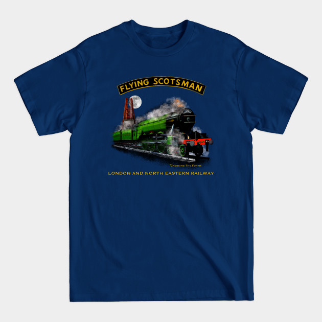 Classic Steam Train The Flying Scotsman Crossing The Forth MotorManiac - Steam Train - T-Shirt