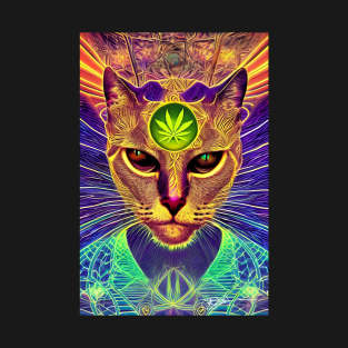 Trippy Cat Vibes 26 T-Shirt