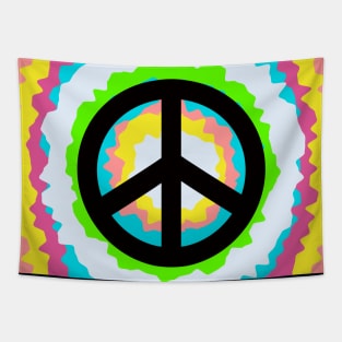 Peace v2 - Tie Dye Tapestry