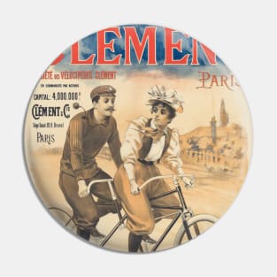 Clément Paris Vintage Poster 1895 Pin