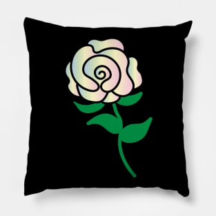 Rainbow Rose Pillow
