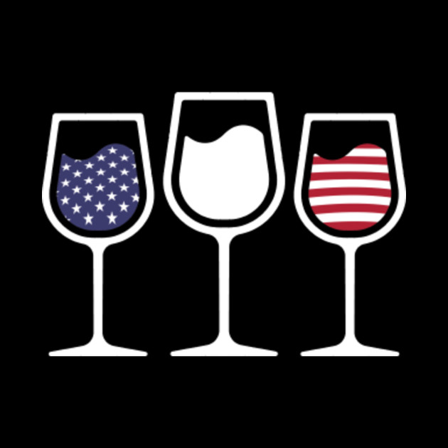 Wine Glass Us Flags 4th Of July Wine Tapestry Teepublic